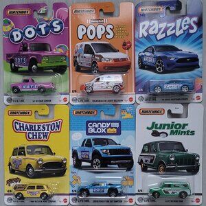 2025 Matchbox Candy Series Mix 1 - complete 6 car set